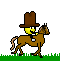 Cowboy +horse
